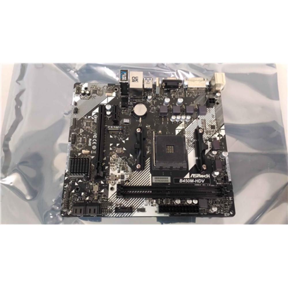 SALE OUT. ASRock B450M-HDV R4.0 B450/2DDR4/4SATA3 , ASRock B450M-HDV R4.0 , Processor family AMD , Processor socket AM4 , DDR4 DIMM , Memory slots 2 , Supported hard disk drive interfaces SATA, M.2 , Number of SATA connectors 4 , Chipset AMD Promontory B4
