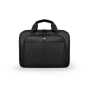 PORT DESIGNS , 105064 , HANOI II CLAMSHELL , Fits up to size 15.6 , Messenger - Briefcase , Black , Shoulder strap