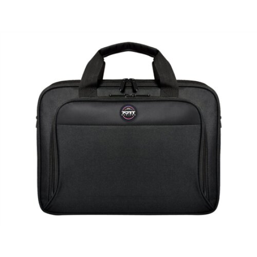 PORT DESIGNS , HANOI II CLAMSHELL , 105064 , Fits up to size 15.6 , Messenger - Briefcase , Shoulder strap , Black