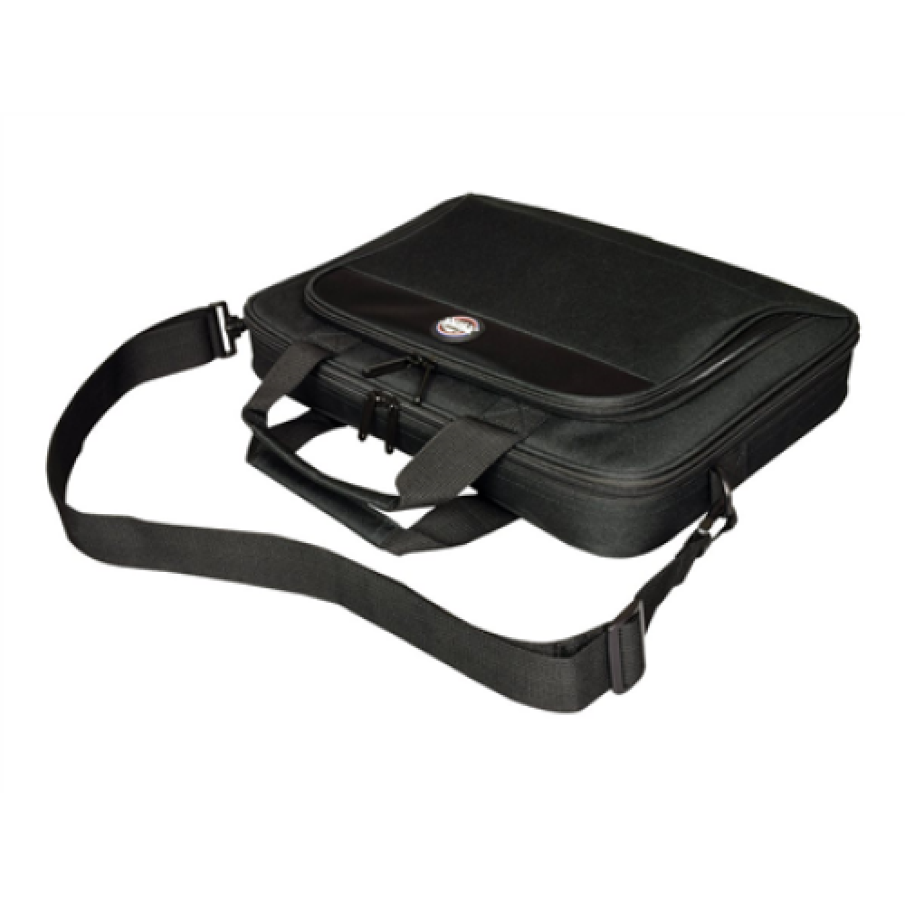 PORT DESIGNS , 105064 , HANOI II CLAMSHELL , Fits up to size 15.6 , Messenger - Briefcase , Black , Shoulder strap