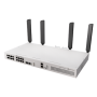 MikroTik Cloud Router Switch with RouterOS L5 Rackmount Case , CRS418-8P-8G-2S+5axQ2axQ-RM