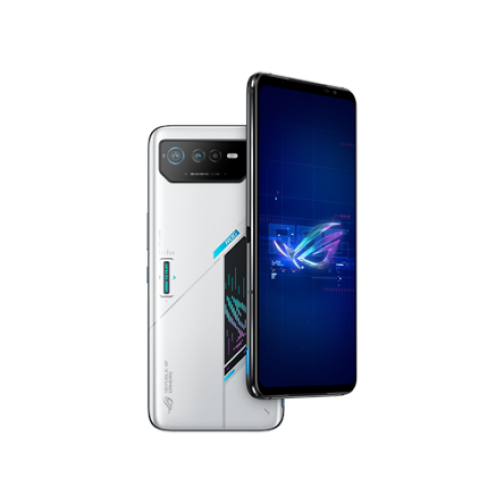 Asus ROG Phone 6 EU White 6.78 AMOLED Snapdragon 8+ Gen 1 Qualcomm SM8475 Internal RAM 16 GB 512 GB Dual SIM Nano-SIM 3G 4G 5G Main camera 50+13+5 MP Secondary camera 12 MP Android 12 6000 mAh 12
