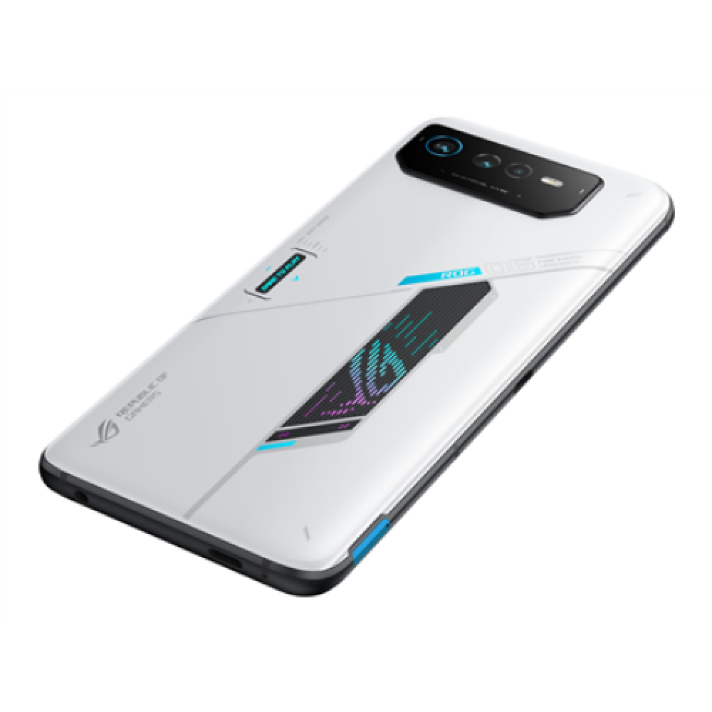 Asus ROG Phone 6 EU White 6.78 AMOLED Snapdragon 8+ Gen 1 Qualcomm SM8475 Internal RAM 16 GB 512 GB Dual SIM Nano-SIM 3G 4G 5G Main camera 50+13+5 MP Secondary camera 12 MP Android 12 6000 mAh 12