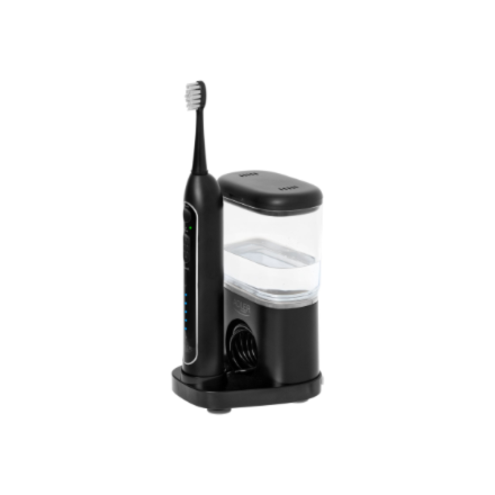 Adler , 2-in-1 Water Flossing Sonic Brush , AD 2180b , Rechargeable , For adults , Number of brush heads included 2 , Number of teeth brushing modes 1 , Black