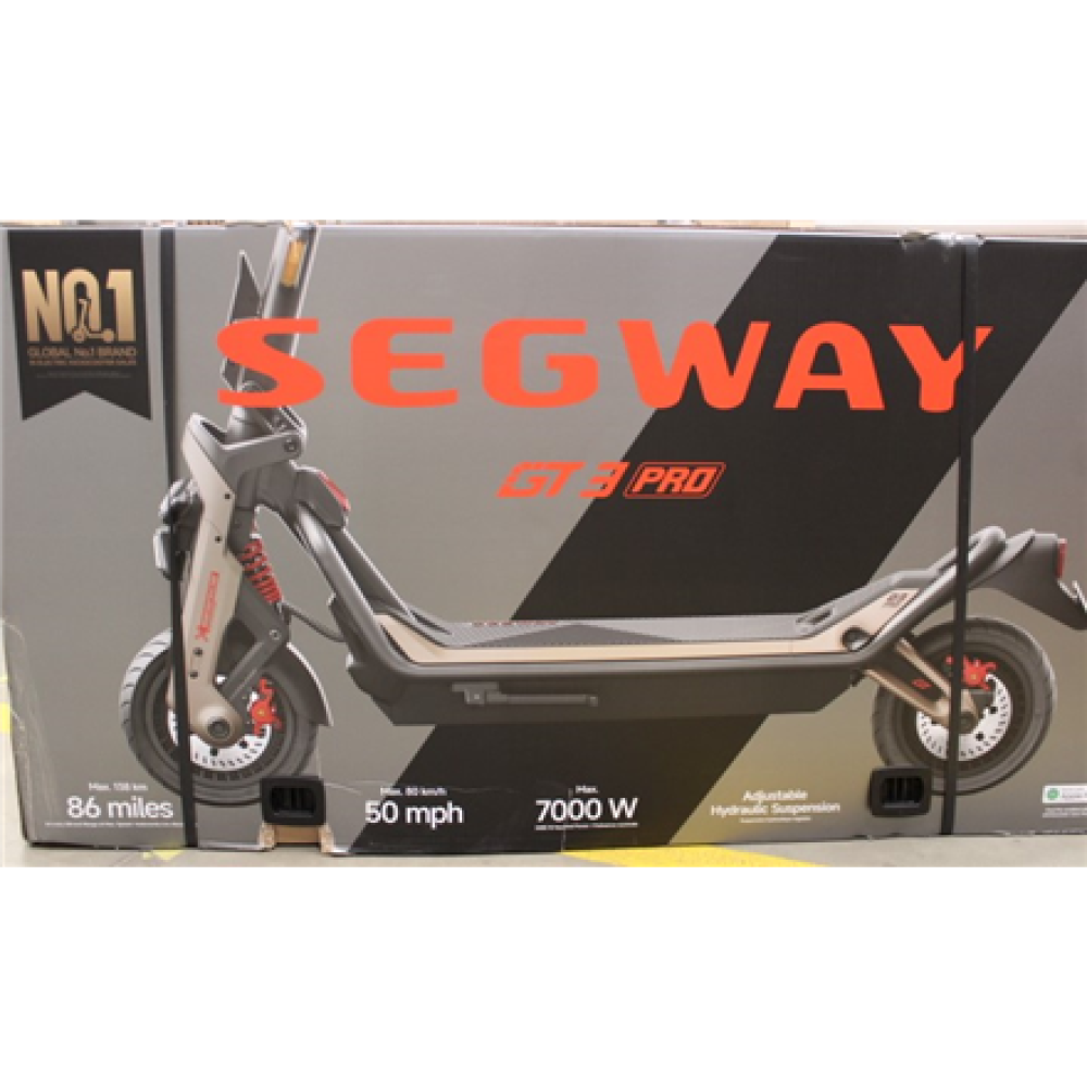 SALE OUT. Ninebot by Segway Superscooter GT3 Pro , Segway Superscooter GT3 Pro , Electric Scooter , Max 2 x 3500W W , Up to 80 km/h , 11 , 24 month(s) , Black and Gold , DAMAGED PACKAGING