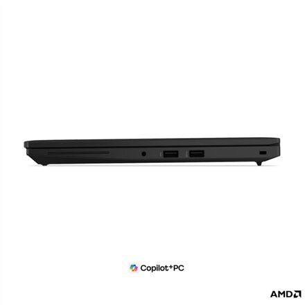 Lenovo ThinkPad L14 G7 AMD , Black , 14 , IPS , WUXGA , 1920 x 1200 pixels , Anti-glare , AMD Ryzen AI 7 , 445 , 24 GB , SODIMM DDR5 , Solid-state drive capacity 512 GB , AMD Radeon 840M Graphics , Windows 11 Pro , 802.11be , Bluetooth version 5.4 , Keybo