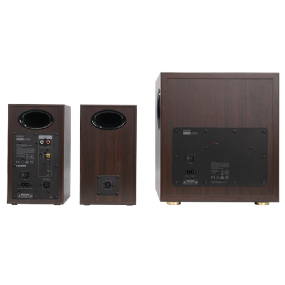Edifier 2.1 Active Speaker , S355DB , 150 W , Bluetooth , Wireless connection , Walnut