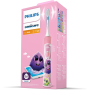 Philips , HX6352/42 , Electric toothbrush , Rechargeable , For kids , Number of brush heads included 2 , Number of teeth brushing modes 2 , Sonic technology , Pink