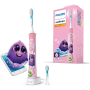 Philips , HX6352/42 , Electric toothbrush , Rechargeable , For kids , Number of brush heads included 2 , Number of teeth brushing modes 2 , Sonic technology , Pink