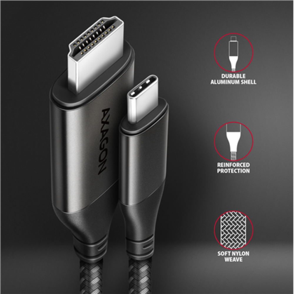 AXAGON , Active converter , USB-C to HDMI , 1.8 m