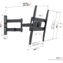 Vogels Wall mount , UP 4043 Full-Motion TV Wall Mount M , 32-65 , Rotate, Tilt , Maximum weight (capacity) 25 kg , Black