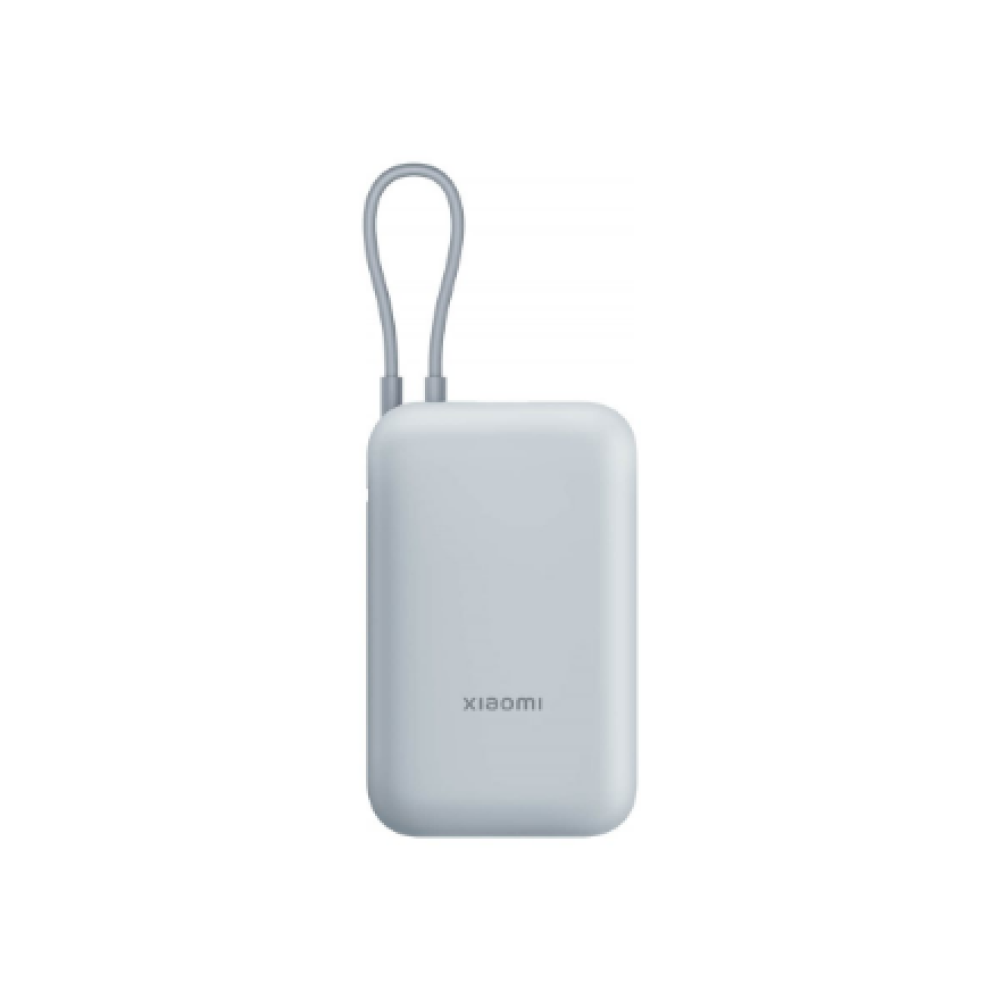 Xiaomi Power Bank (Integrated Cable) , 10000 mAh , USB-A/USB-C/USB-C cable , Ice Blue