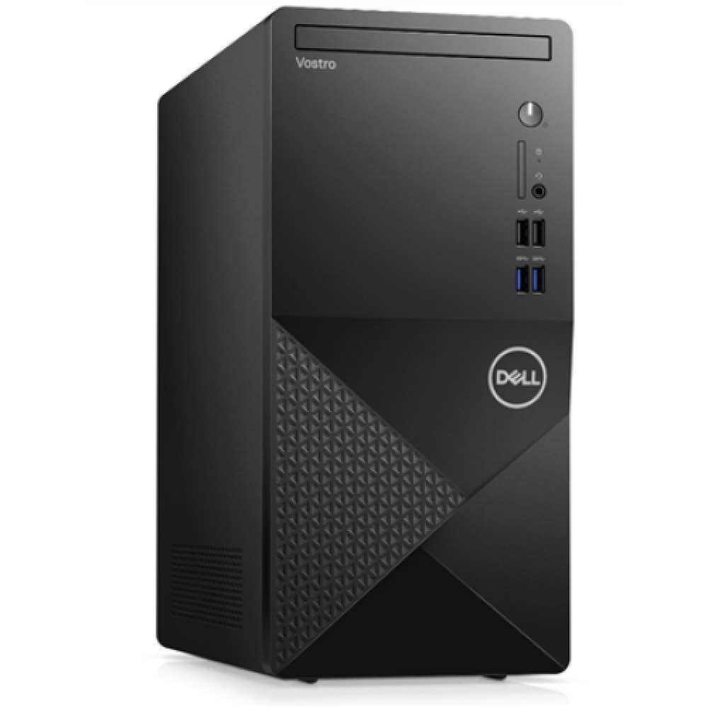 Dell Vostro MT 3910 Desktop Tower Intel Core i3 i3-12100 Internal memory 8 GB DDR4 SSD 256 GB Intel UHD Graphics 730 Tray load DVD Drive Keyboard language English Ubuntu Warranty ProSupport, NBD Onsite 36 month(s)