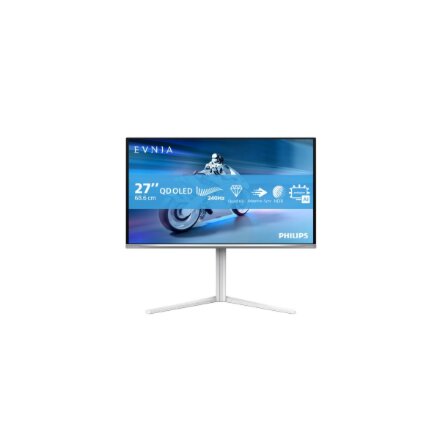 Philips , 27M2N6501L/00 , 27 , QD-OLED , 16:9 , 240 Hz , 0.03 ms , 2560 x 1440 pixels , 400 cd/m² , HDMI ports quantity 2 , White