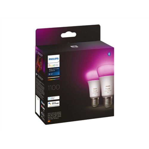 WCA 11W A60 E27 2pcs pack , E27 , 11 W , White and colour 2000K-6500K +16 million colors , Bluetooth and Zigbee