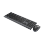 Gembird KBS-WPS-02 , Keyboard and Mouse Set , Wireless , US , Bluetooth , Black