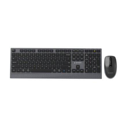Gembird KBS-WPS-02 , Keyboard and Mouse Set , Wireless , US , Bluetooth , Black