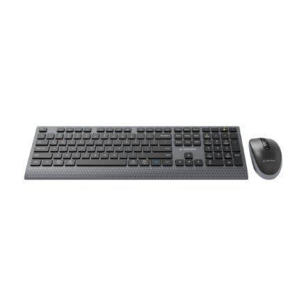 Gembird KBS-WPS-02 , Keyboard and Mouse Set , Wireless , US , Bluetooth , Black
