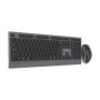 Gembird KBS-WPS-02 , Keyboard and Mouse Set , Wireless , US , Bluetooth , Black