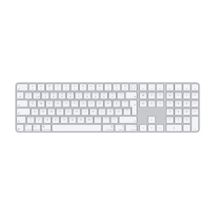 Apple Magic Keyboard with Touch ID and Numeric Keypad , Keyboard , Wireless , Swedish , White