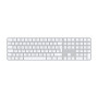 Apple Magic Keyboard with Touch ID and Numeric Keypad , Keyboard , Wireless , Swedish , White