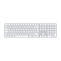 Apple Magic Keyboard with Touch ID and Numeric Keypad , Keyboard , Wireless , Swedish , White