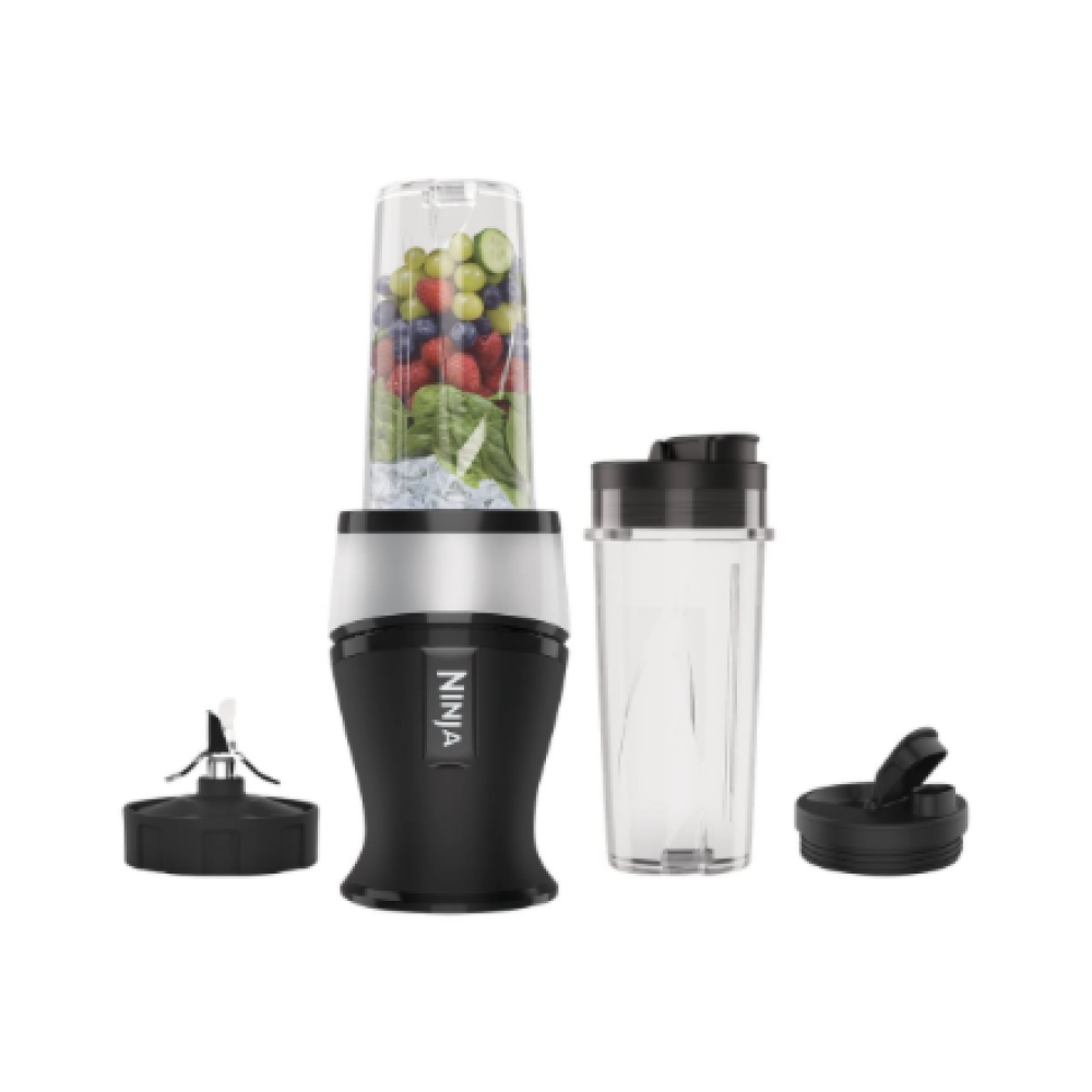 NINJA , Blender , QB3001EUS , Tabletop , 700 W , Jar material BPA-free Tritan , Jar capacity 0.47 L , Ice crushing , Silver/Black