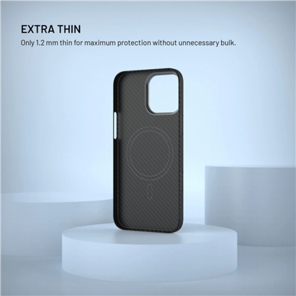 Fixed Back cover , Apple , iPhone 17 , Aramid fibers , Black , MagVelar with MagSafe