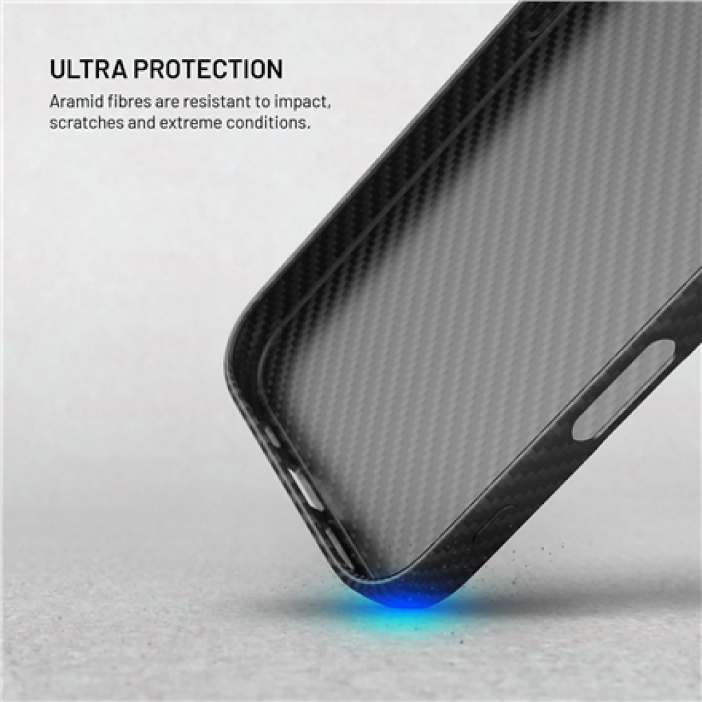 Fixed Back cover , Apple , iPhone 17 , Aramid fibers , Black , MagVelar with MagSafe