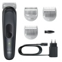Braun , BG3350 , Body Groomer , Cordless and corded , Number of length steps , Number of shaver heads/blades , Black/Grey