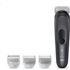 Braun , BG3350 , Body Groomer , Cordless and corded , Number of length steps , Number of shaver heads/blades , Black/Grey