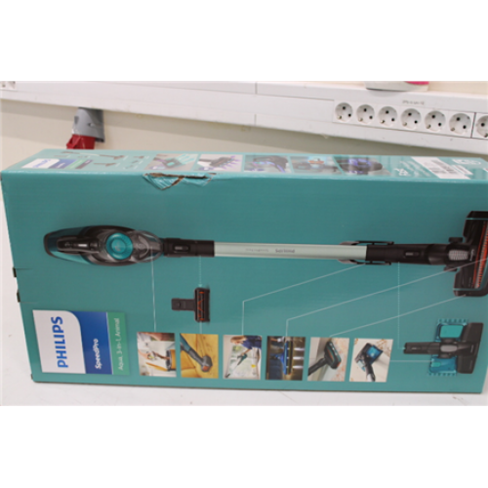 SALE OUT. Philips Vacuum Cleaner FC6729/01 SpeedPro Aqua Cordless operating Handstick 21.6 V Operating time (max) 50 min Shiny dark opal DAMAGED PACKAGING