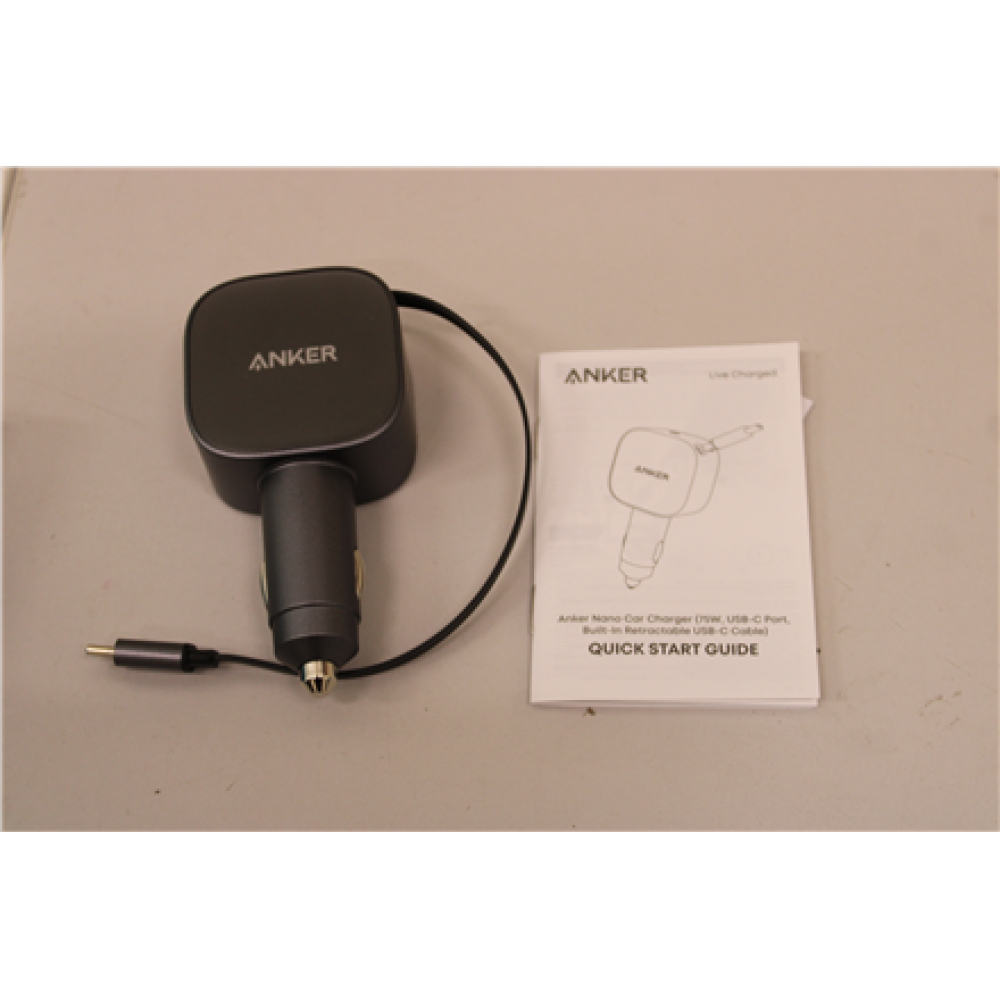 SALE OUT. Anker Nano Car Charger (75W, USB-C Port, Built-In Retractable USB-C Cable) , Anker Nano Car Charger (75W, USB-C Port, Built-In Retractable USB-C Cable) , DEMO