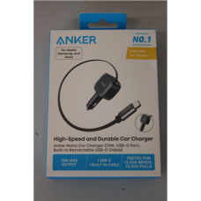 SALE OUT. Anker Nano Car Charger (75W, USB-C Port, Built-In Retractable USB-C Cable) , Anker Nano Car Charger (75W, USB-C Port, Built-In Retractable USB-C Cable) , DEMO