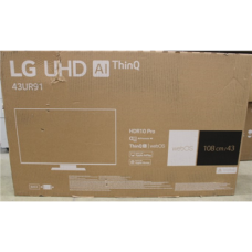 LG , 43UR91003LA , 43 (109 cm) , Smart TV , webOS 23 , UHD 4K , DAMAGED PACKAGING