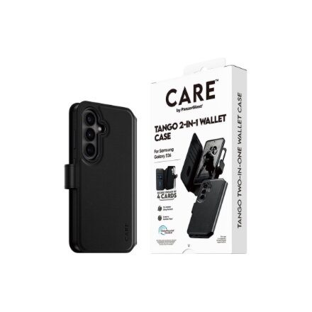 CARE by PanzerGlass Tango 2-in-1 Wallet Case w. Qi Samsung New Galaxy S26 , PanzerGlass