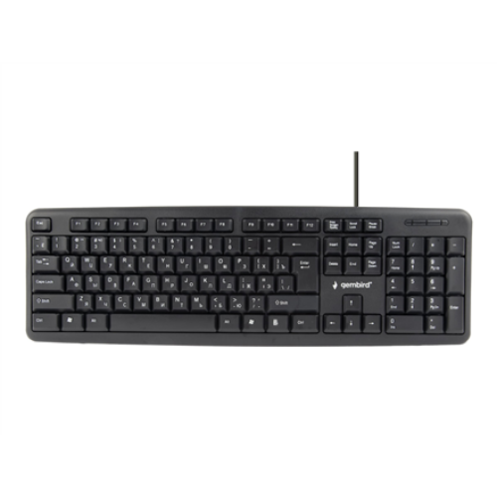 Gembird , KB-U-103-RU , Standard , Wired , EN/RU , 1.4 m , Black , 424 g