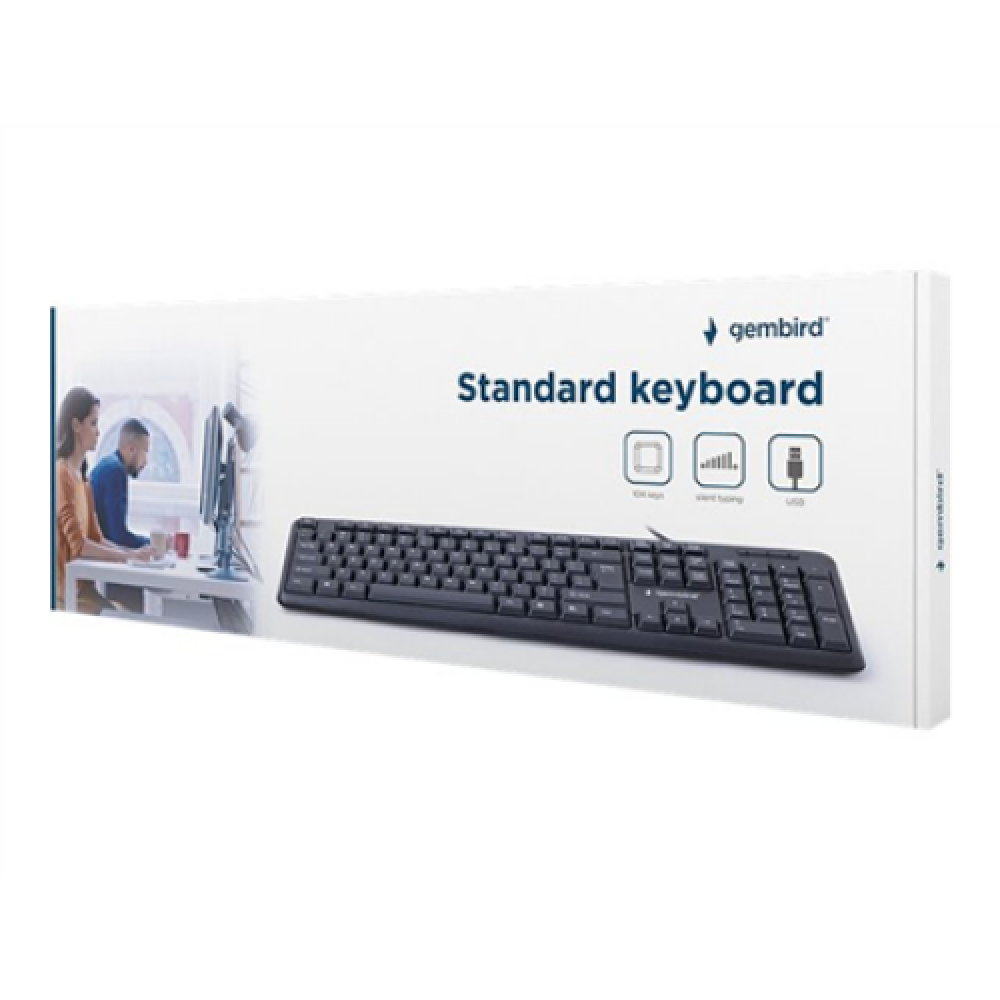 Gembird , KB-U-103-RU , Standard , Wired , EN/RU , 1.4 m , Black , 424 g