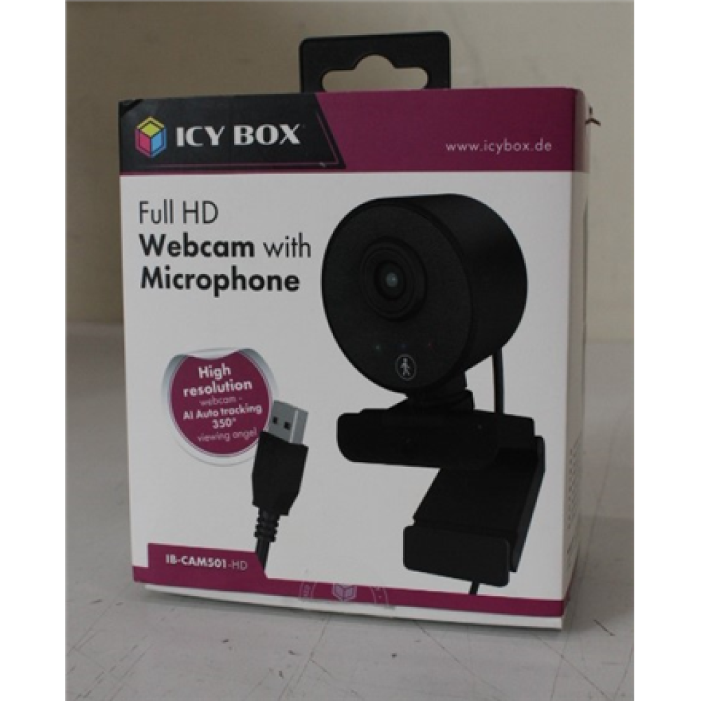 SALE OUT. ICY BOX IB-CAM501-HD Full HD webcam with microphone , Raidsonic REFURBISHED