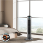 Cecotec EnergySilence 8190 Skyline Ionic , Tower Fan , Stand Fan , 60 W , Diameter 29 cm , Number of speeds 3 , Oscillation , Timer , Remote control , Grey