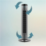 Cecotec EnergySilence 8190 Skyline Ionic , Tower Fan , Stand Fan , 60 W , Diameter 29 cm , Number of speeds 3 , Oscillation , Timer , Remote control , Grey