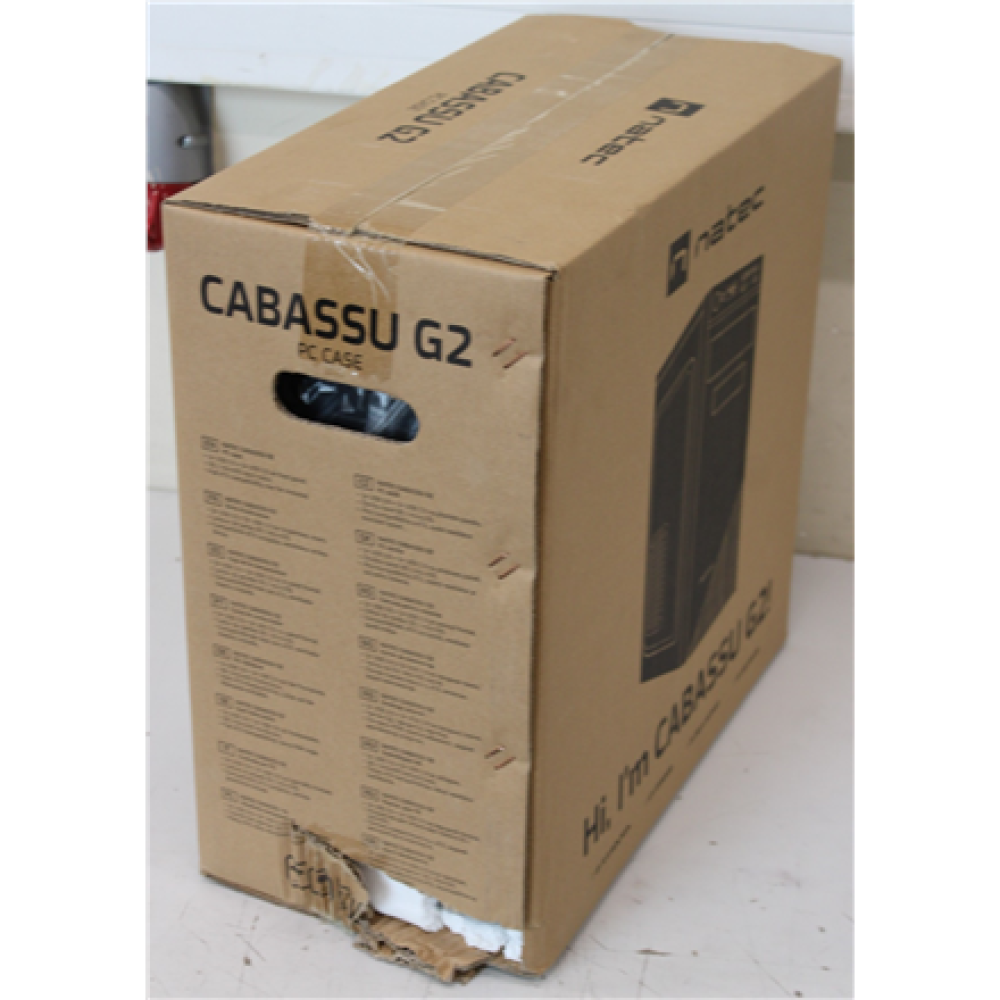 SALE OUT. Natec Cabassu G2 PC case Midi Tower, Black , Natec , PC case , Cabassu G2 , Black , Midi Tower , DAMAGED PACKAGING