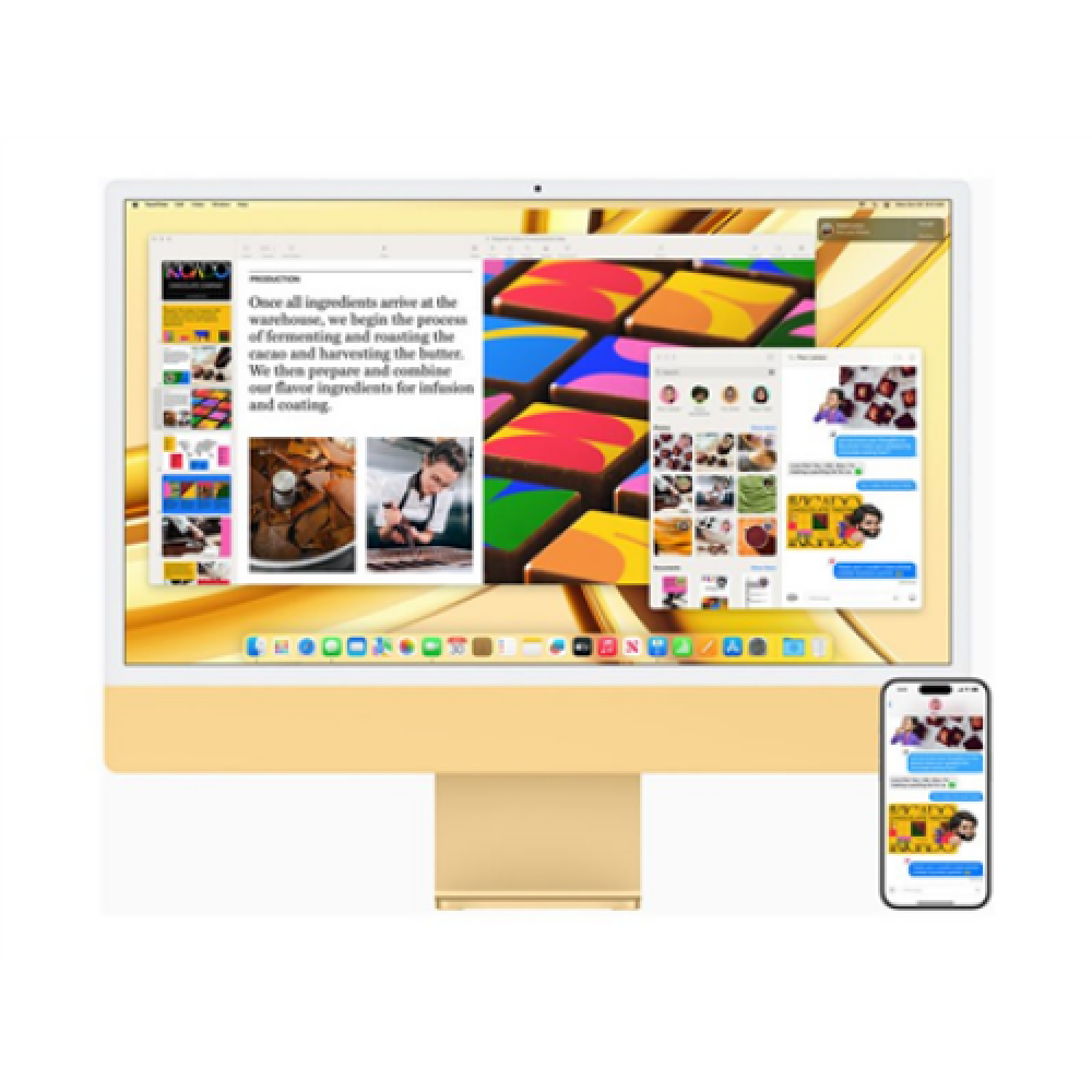 Apple iMac 24” 4.5K Retina, Apple M3 8C CPU, 8C GPU/8GB/256GB SSD/Green/INT , Apple