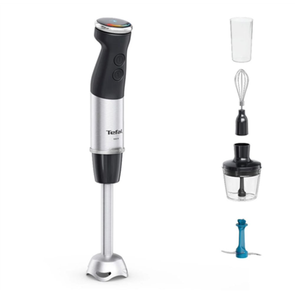 TEFAL , HB67E830 Quickchef+ , Hand Blender , 1000 W , Hand Blender , Number of speeds 20 , Turbo mode , Ice crushing , Black/Stainless Steel