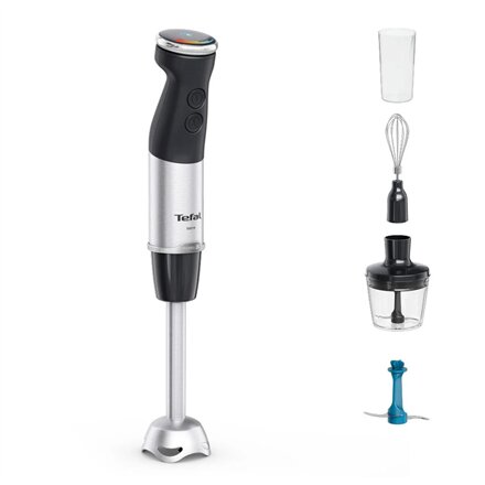 TEFAL , HB67E830 Quickchef+ , Hand Blender , 1000 W , Hand Blender , Number of speeds 20 , Turbo mode , Ice crushing , Black/Stainless Steel