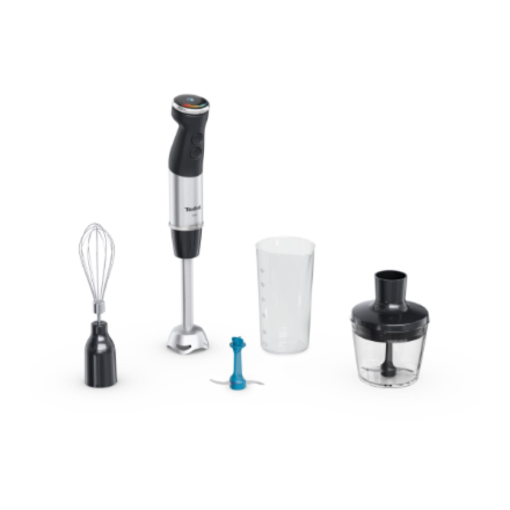 TEFAL , HB67E830 Quickchef+ , Hand Blender , 1000 W , Hand Blender , Number of speeds 20 , Turbo mode , Ice crushing , Black/Stainless Steel