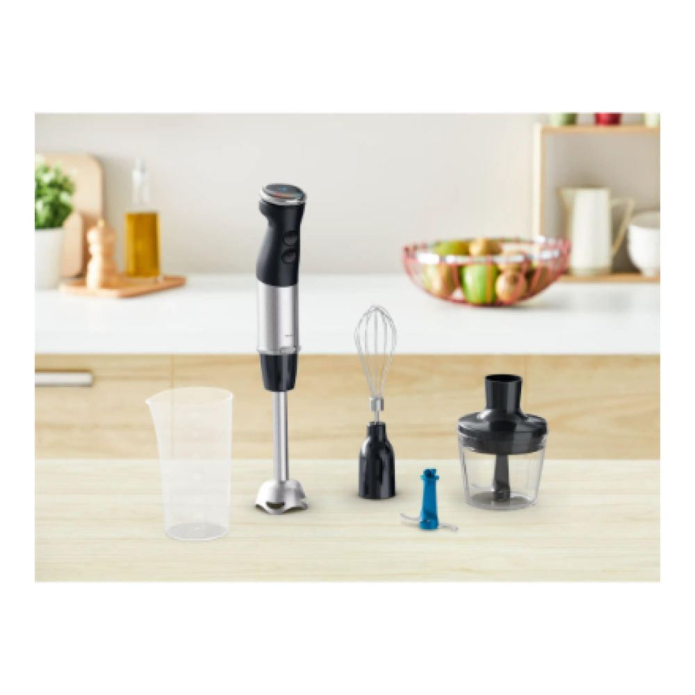 TEFAL , HB67E830 Quickchef+ , Hand Blender , 1000 W , Hand Blender , Number of speeds 20 , Turbo mode , Ice crushing , Black/Stainless Steel