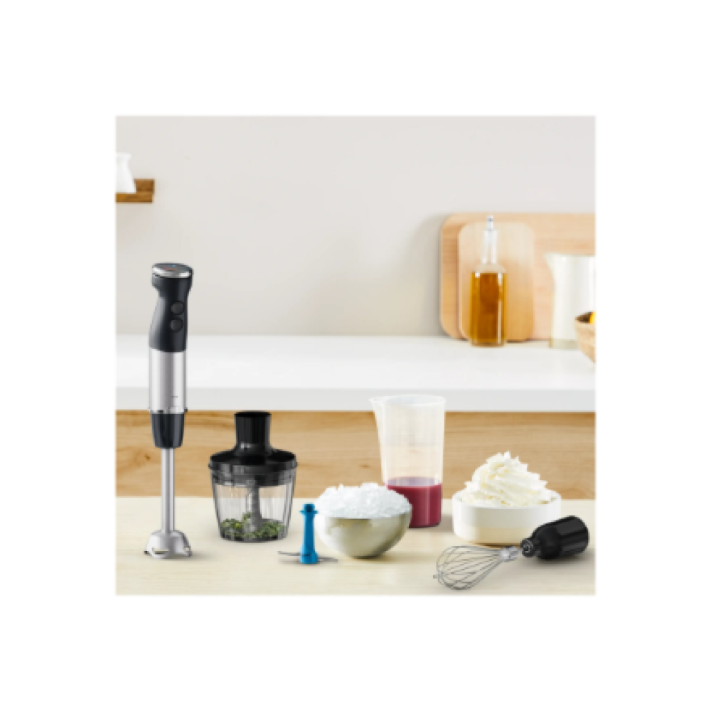TEFAL , HB67E830 Quickchef+ , Hand Blender , 1000 W , Hand Blender , Number of speeds 20 , Turbo mode , Ice crushing , Black/Stainless Steel