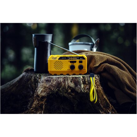 Adler , Portable radio with flashlight , AD 1197 , Alarm function