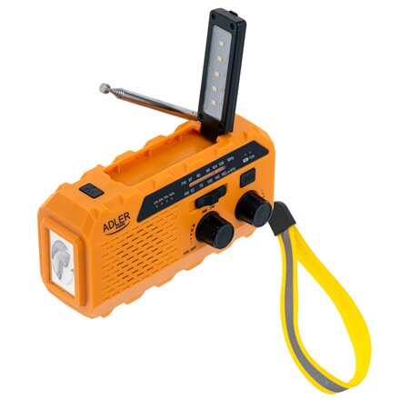 Adler , Portable radio with flashlight , AD 1197 , Alarm function